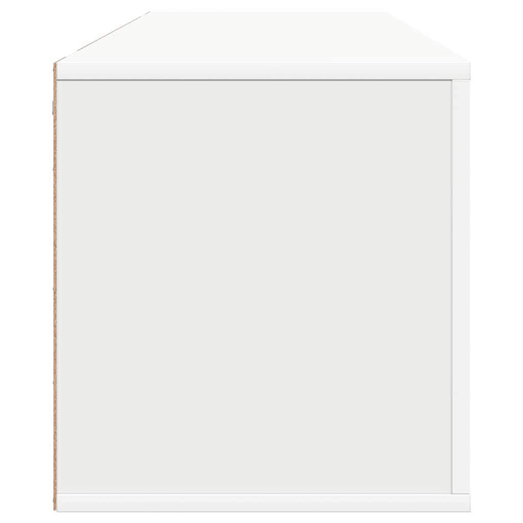 vidaXL خزانة حائط للأحذية أبيض 100x35x38 سم خشب صناعي