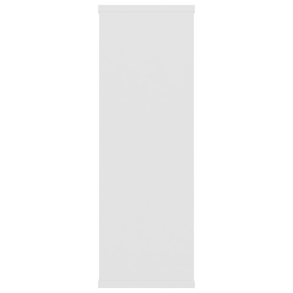 vidaXL رفوف حائط لون أبيض 104×20×58.5 سم خشب صناعي
