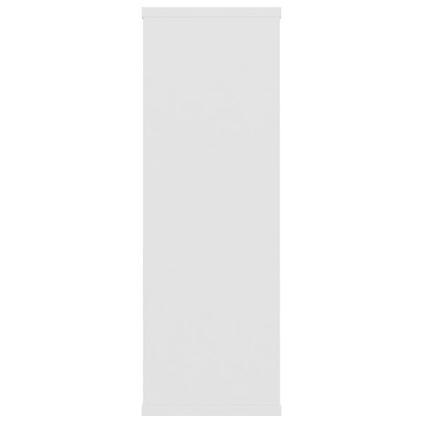 vidaXL رفوف حائط لون أبيض 104×20×58.5 سم خشب صناعي