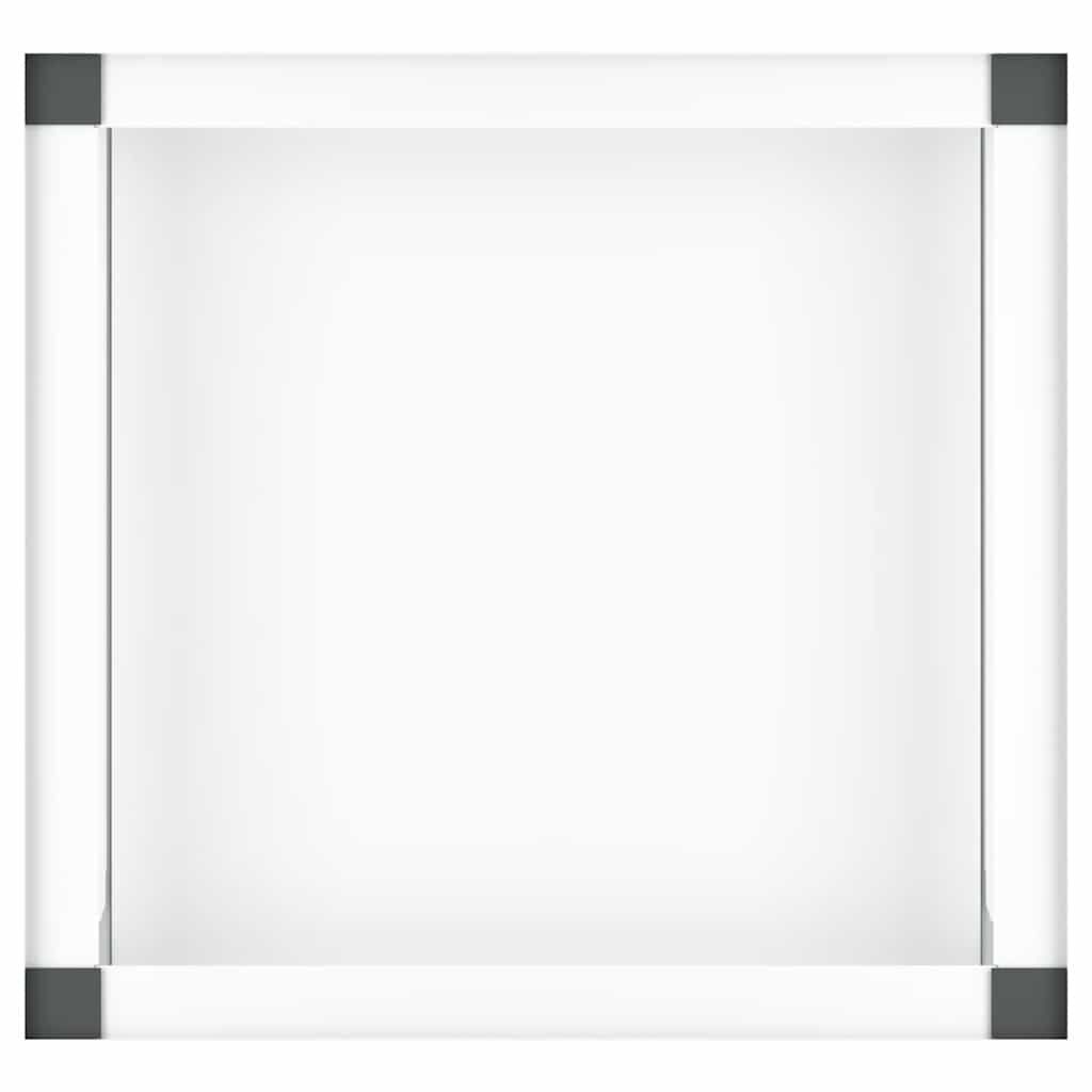 vidaXL قاعدة غسالة مع رف سحب أبيض