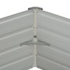 vidaXL حوض حديقة مرتفع بني 129×129×46 سم فولاذ مجلفن