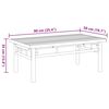 vidaXL طاولة قهوة 35x50x90 سم خيزران