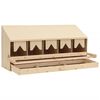 vidaXL عش دجاج 5 حجرات 54x33x117 سم خشب صنوبر صلب