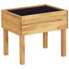 vidaXL حوض حديقة مرتفع 50×40×45 سم خشب أكاسيا صلب