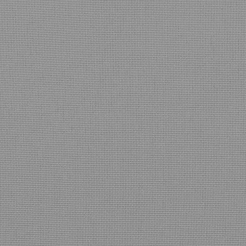 vidaXL وسادة مقعد طويل للحديقة لون رمادي 7x(50+50)x200 سم قماش أكسفورد