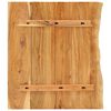 vidaXL سطح حوض حمام خشب أكاسيا صلب 58×55×2.5 سم