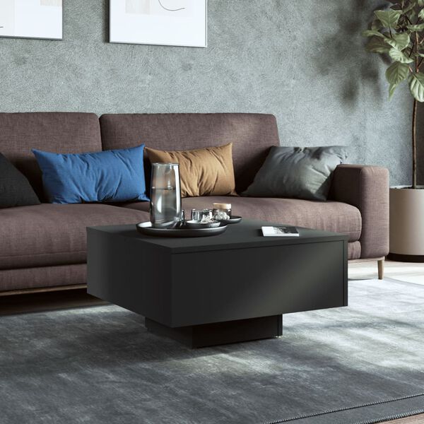 vidaXL طاولة قهوة أسود 60×60×31.5 سم خشب صناعي
