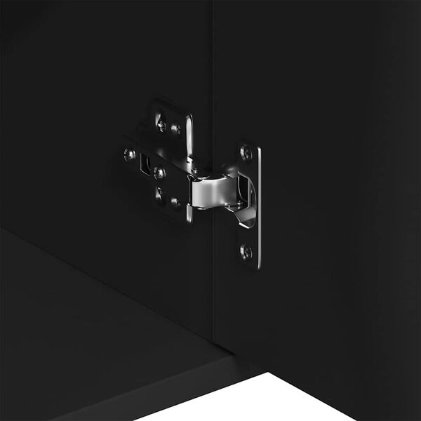 vidaXL خزانة جانبية لون أسود 88×30×70 سم خشب صناعي