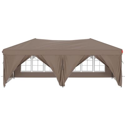 vidaXL خيمة حفلات قابلة للطي مع جدران جانبية طوبي 6x3 م