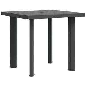 vidaXL طاولة حديقة أنثراسيت 80&times;75&times;72 سم بلاستيك