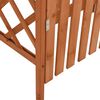 vidaXL تعريشة مع بوابة 116×40×204 سم خشب تنوب صلب
