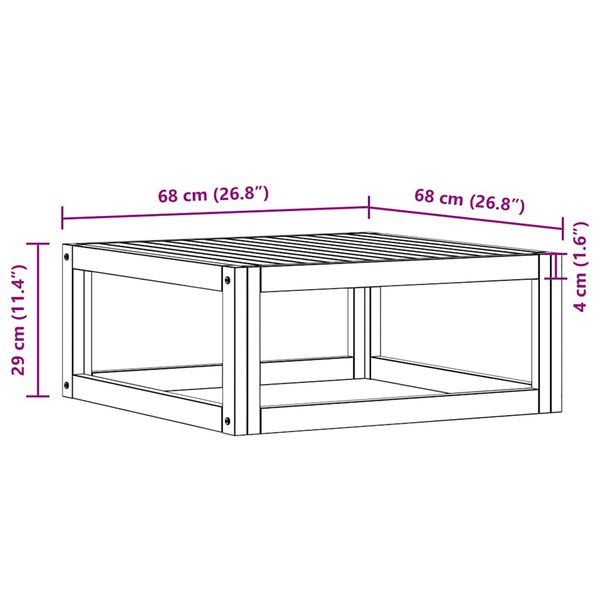 vidaXL طقم 3 قطع استرخاء للحديقة مع وسائد خشب أكاسيا صلب