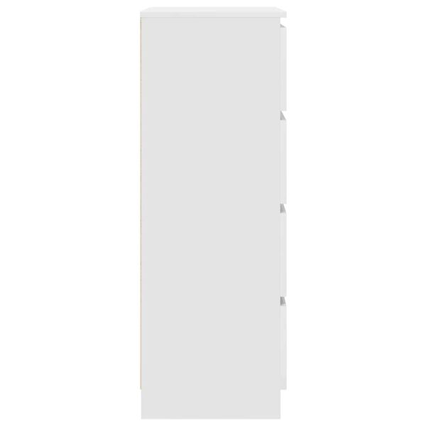 vidaXL خزانة جانبية أبيض 60×35×98.5 سم خشب صناعي