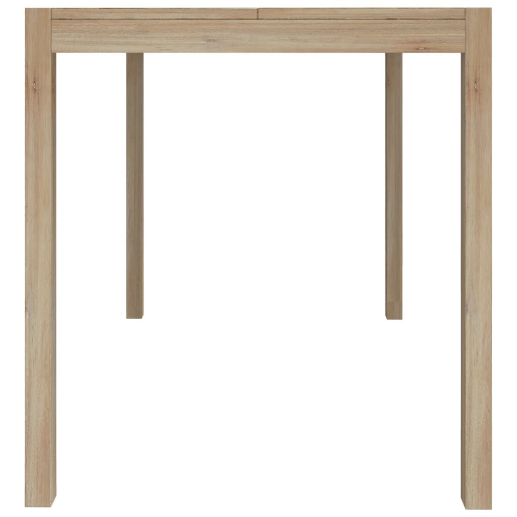 vidaXL طاولة طعام 110×70×75 سم خشب أكاسيا صلب