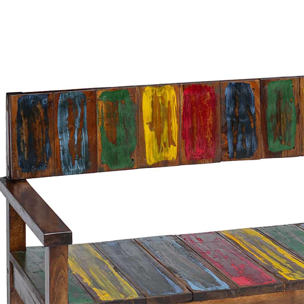 vidaXL كراسي سفرة 4 ق خشب مُستصلح صلب