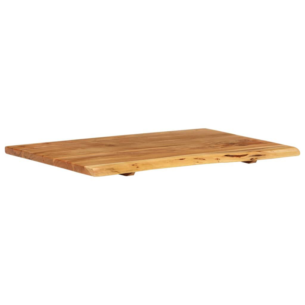 vidaXL سطح حوض غسيل الحمام خشب أكاسيا صلب 80×55×2.5