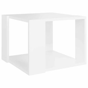 vidaXL طاولة قهوة أبيض 40&times;40&times;30 سم خشب صناعي