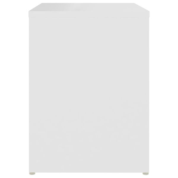 vidaXL خزانة سرير لون أبيض 40×30×40 سم خشب صناعي