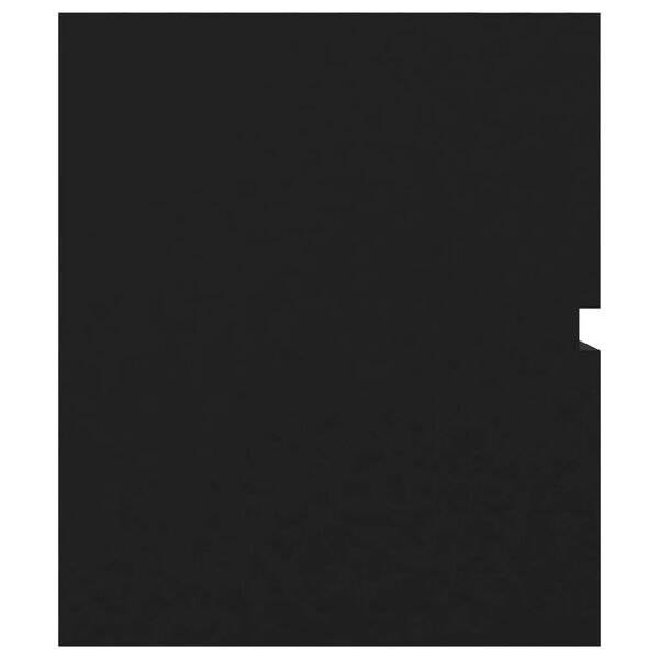 vidaXL خزانة حوض أسود 80×38.5×45 سم خشب حبيبي