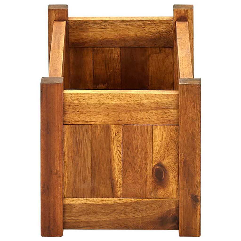 vidaXL حوض حديقة مرتفع خشب أكاسيا صلب 50×25×25 سم