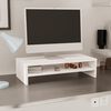 vidaXL حامل شاشة لون أبيض 13x24x50 سم خشب صنوبر صلب