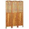 vidaXL مقسم غرفة 3-ألواح 121.5&times;2&times;180 سم خشب أكاسيا صلب