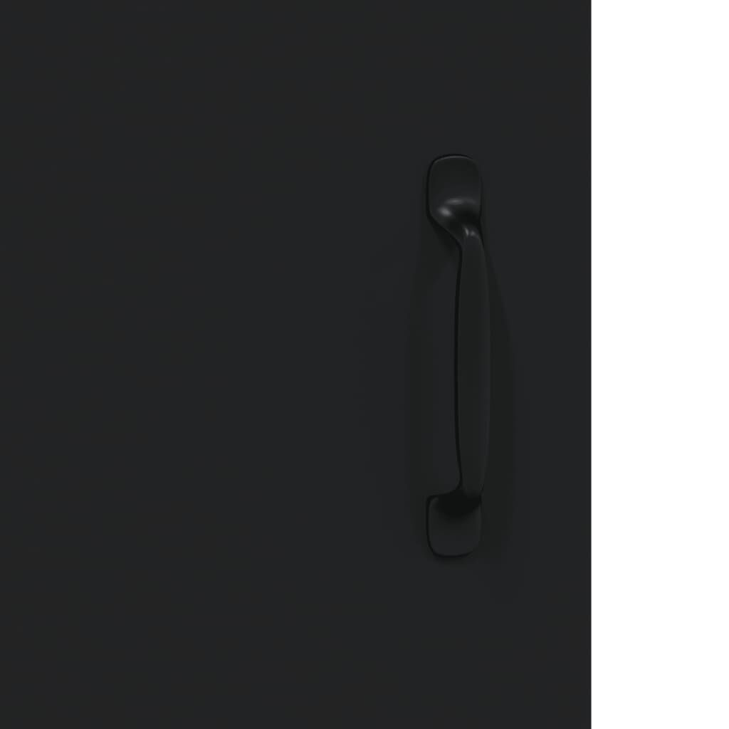 vidaXL خزانة جانبية 90x34x69.5 سم خشب صناعي أسود