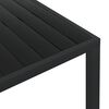 vidaXL طاولة حديقة أسود 150×90×74 سم ألومنيوم و WPC