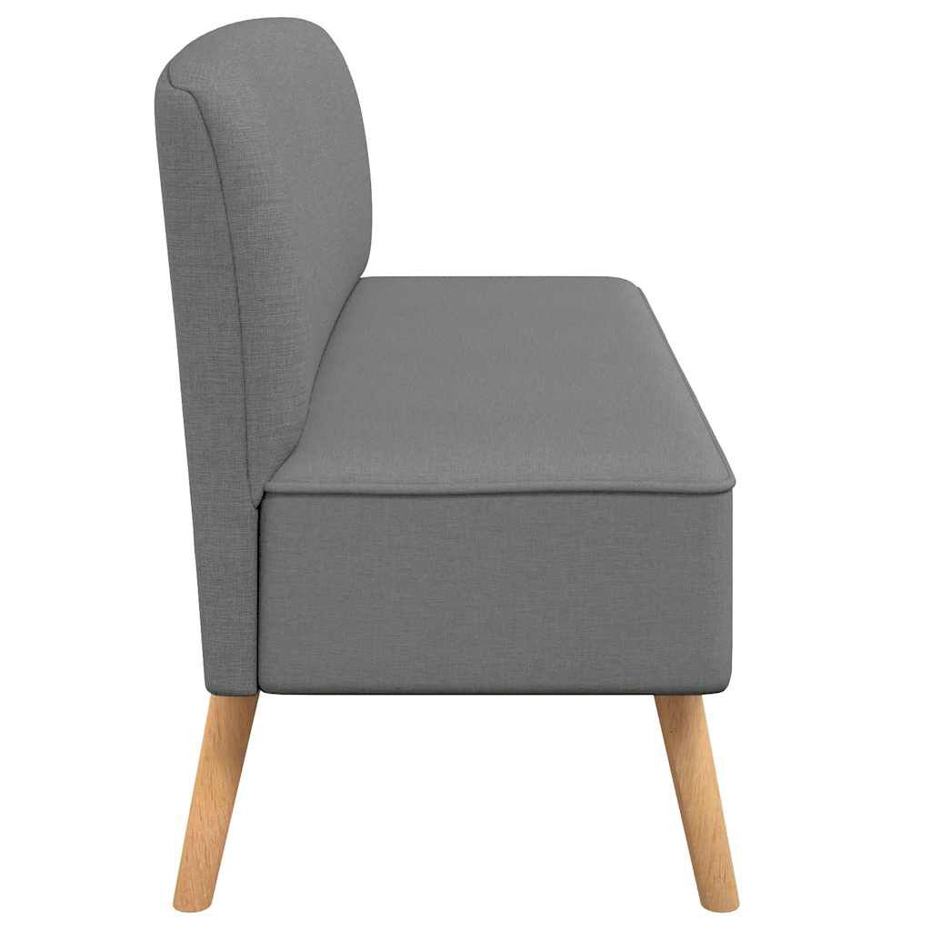 vidaXL كنبة قماش 117×55.5×77 رمادي فاتح