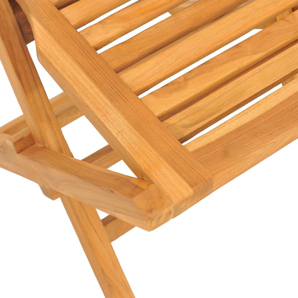 vidaXL كراسي حديقة قابلة للطي 4 ق 47x63x90 سم خشب ساج صلب