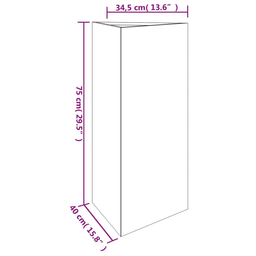 vidaXL أصيص حديقة 75x34,5x40 سم فولاذ كورتن
