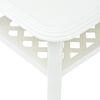 vidaXL طاولة قهوة بيضاء 90×60×46 سم بلاستيك
