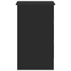 vidaXL مكتب لون أسود 90×45×76 سم خشب صناعي