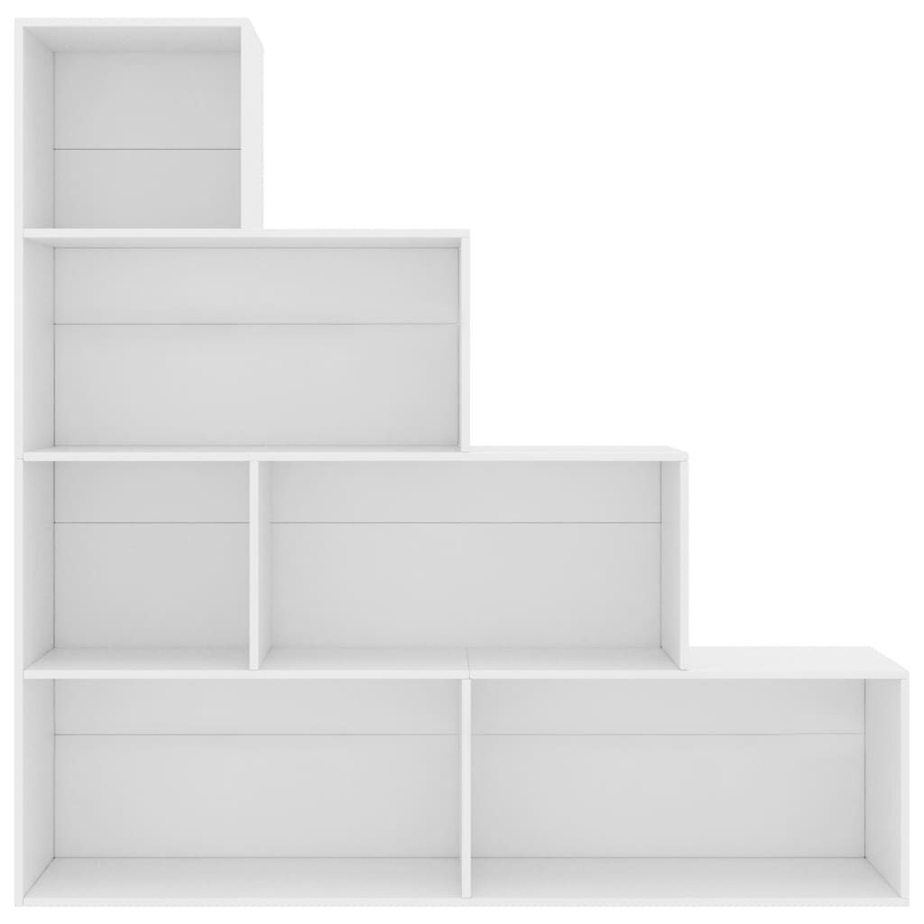vidaXL خزانة كتب/فاصل غرفة لون أبيض 155×24×160 سم خشب صناعي