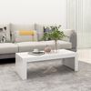 vidaXL طاولة قهوة أبيض 110×50×35 سم خشب صناعي