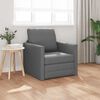 vidaXL سرير أريكة أرضي 2 في 1 لون رمادي داكن 55x174x112 سم قماش