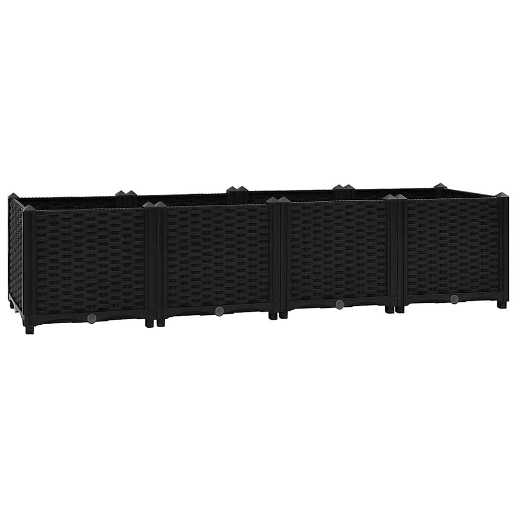 vidaXL حوض زراعي مرتفع 160×40×38 سم بولي بروبيلين