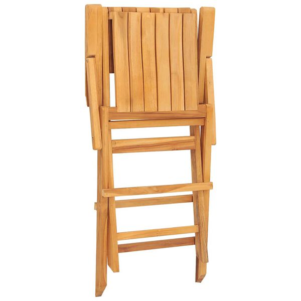 vidaXL كراسي حديقة قابلة للطي 4 ق 55x62x90 سم خشب ساج صلب