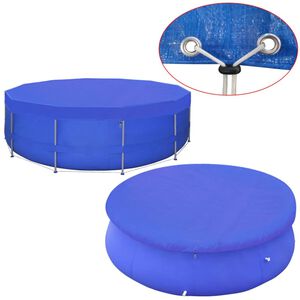 vidaXL غطاء حمام سباحة دائري بولي يوريثين 460 سم 90 جم / م&sup2;