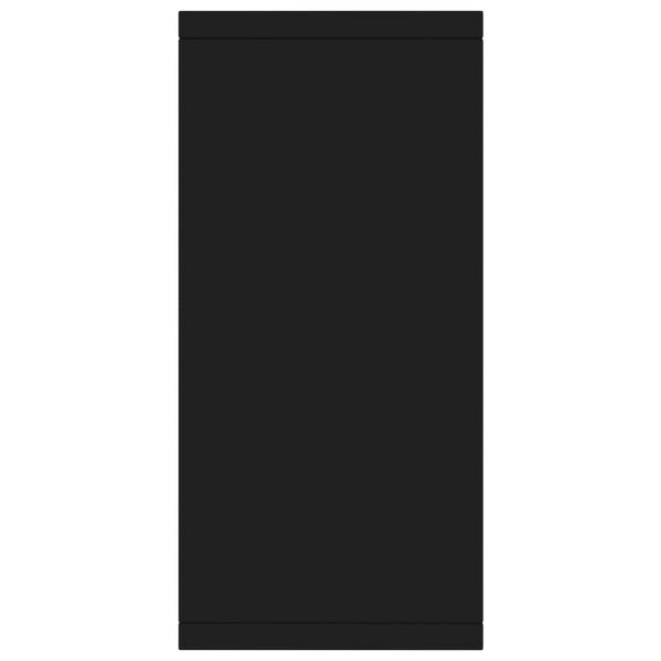 vidaXL خزانة جانبية لون أسود 88×30×65 سم خشب صناعي