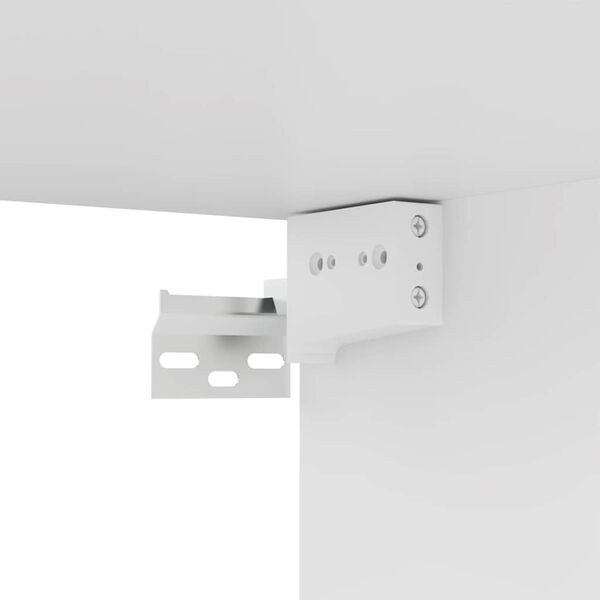 vidaXL خزانة تليفزيون أبيض 100×30×30 سم خشب صناعي