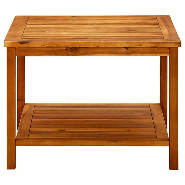 vidaXL طاولة قهوة 60×60×45 سم خشب أكاسيا صلب