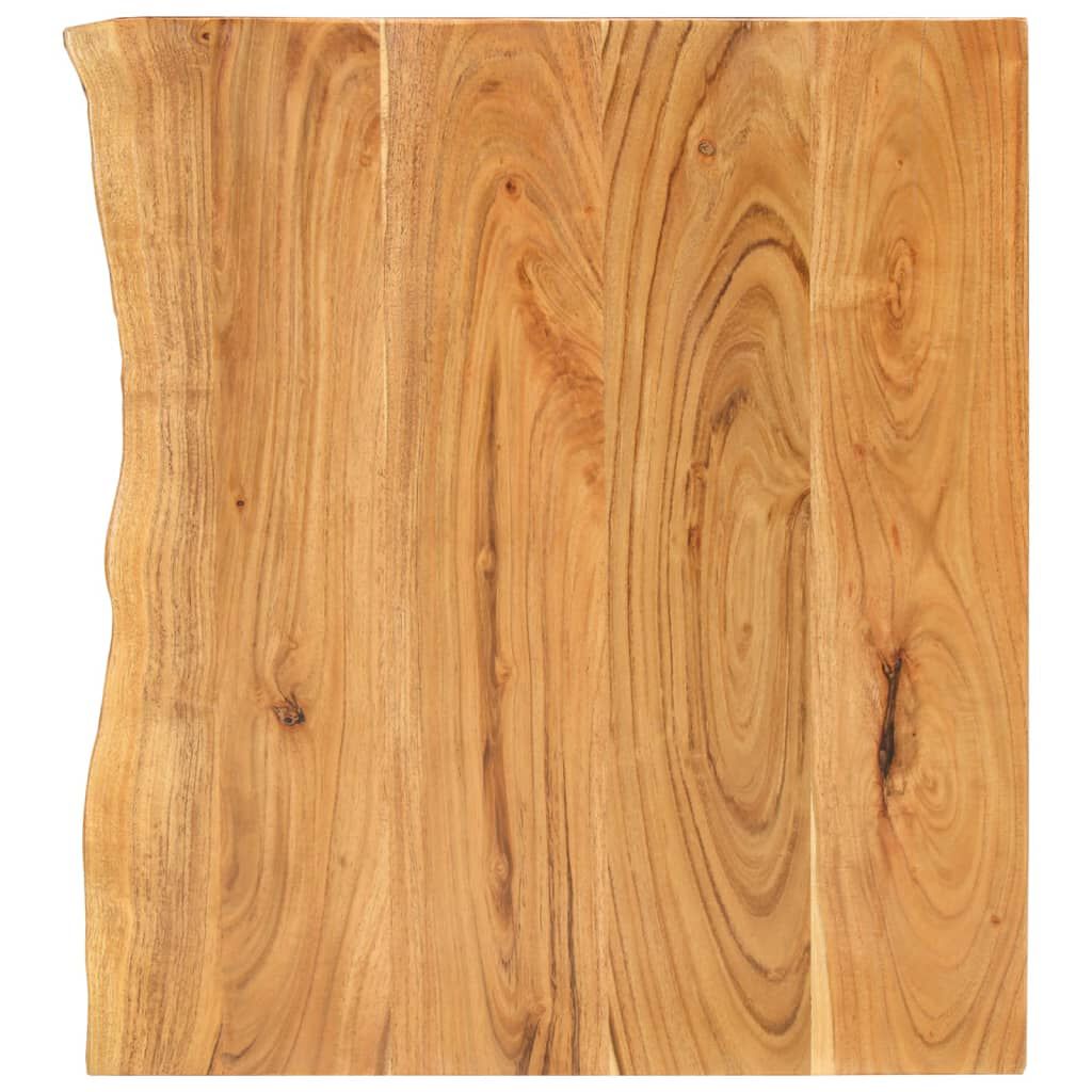vidaXL سطح حوض غسيل الحمام خشب أكاسيا صلب 80×55×3.8 سم