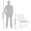 vidaXL كراسي حديقة قابلة للطي 8 ق 61x67x90 سم خشب ساج صلب