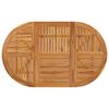 vidaXL طاولة حديقة 75x90x150 سم خشب أكاسيا صلب