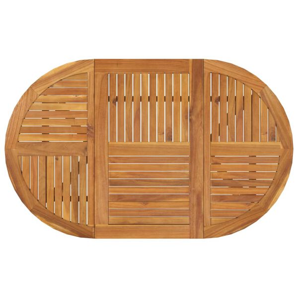 vidaXL طاولة حديقة 75x90x150 سم خشب أكاسيا صلب