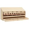 vidaXL عش دجاج 5 حجرات 54x33x117 سم خشب صنوبر صلب