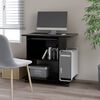vidaXL مكتب كمبيوتر لون أسود 80×50×75 سم خشب صناعي