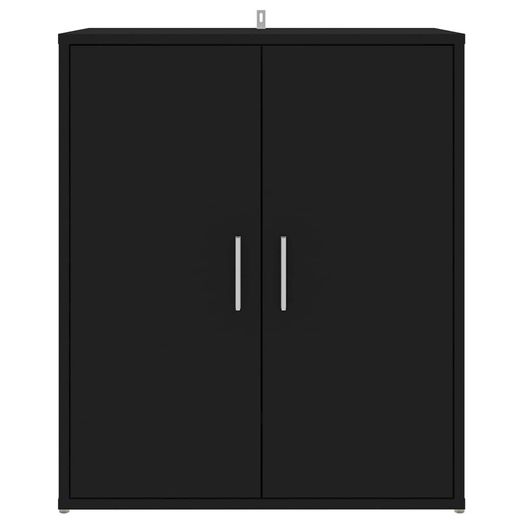 vidaXL خزانة أحذية أسود 60×35×70 سم خشب صناعي