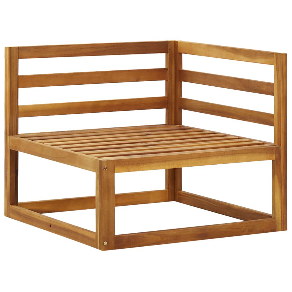 vidaXL أرائك ركنية مقطعية 2 ق مع وسائد أبيض كريمي